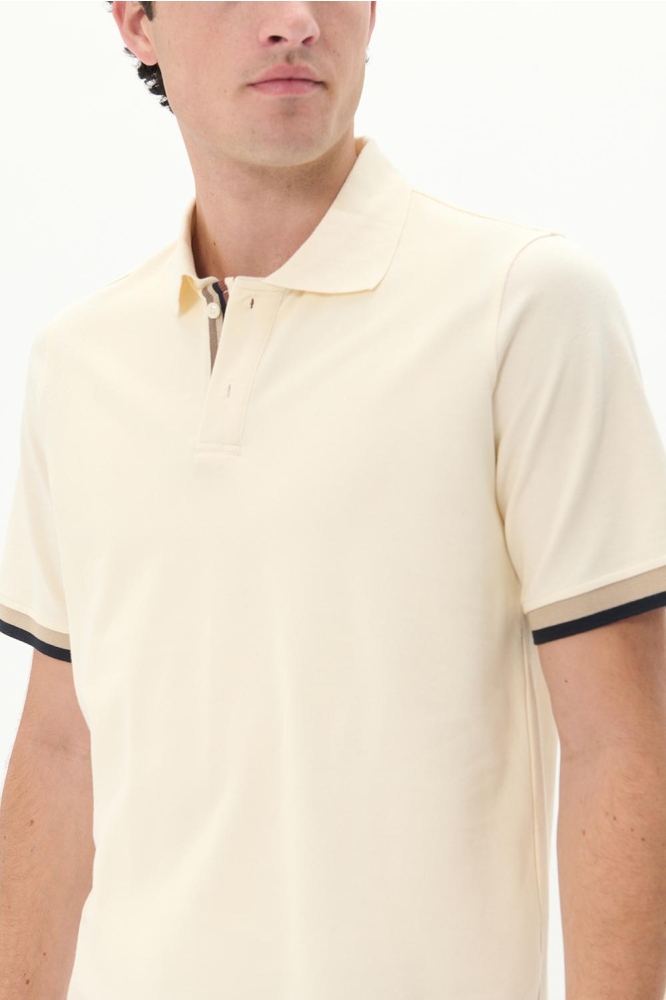 MASCOUT POLO STRIPE 30207857 110104 OFF WHITE